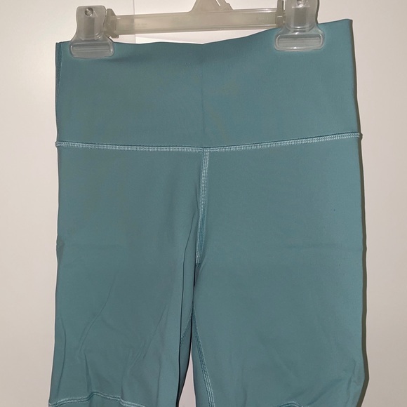 Women's Teal High-Waisted Shorts - Picture 1 of 2
